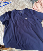 Women’s Navy Figs Scrub Top Sz 2XL NEW