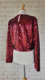 Pink Sequin Top