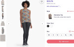 Butterflies Sleeveless Top - My Original Design - All Sizes Available
