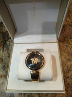 Versace Women's Watch with Gold-Tone Bracelet