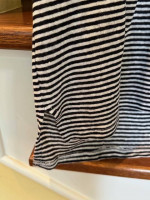 * Navy/White Stripe Knit TOP * Oversized Medium -Chico's - New