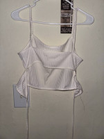 White crop top