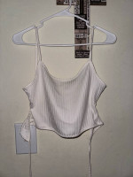 White crop top