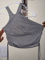 Grey crop top