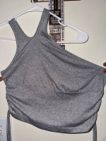 Grey crop top