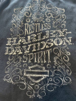 Harley Davidson Black Restless Spirit Tank Top with open back
