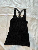 Harley Davidson Black Restless Spirit Tank Top with open back