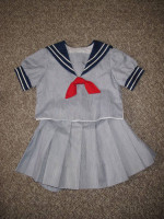 NEW Girls Sailor Top and Skirt (Size 2)