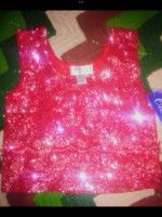 Designer Adrianna Papell Evening Sequence Top
