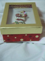 Christopher Radko presents Shiny Brite Christmas Brooch pin.