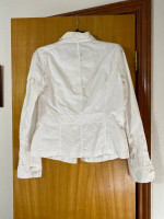 J crew s white travel top 4 pockets