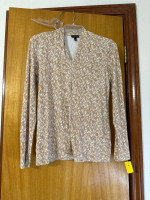 Talbot women small top beige white