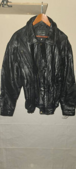 Maxam Genuine Italian Mosaic Design Top Grain Lambskin Leather Jacket.