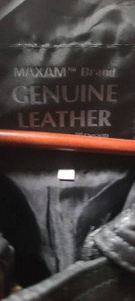 Maxam Genuine Italian Mosaic Design Top Grain Lambskin Leather Jacket.