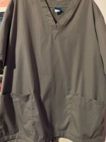 Clipper gray scrub top