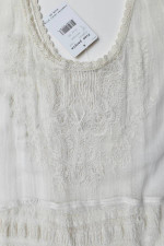 NEW XS Free People SHEER 'Passage to India' Embroidered Lace Tunic Top