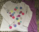 LOT Girls Size Medium M 7/8 7 8 Sweater Tank Top Set Purple Cream Circ