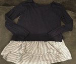 LOT GAP KIDS Girl Floral & Blue Top Sweater Shirt Large 10 12