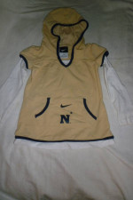 Toddler Beige Chamption Hooded "N" Long Sleeve Top, Size 24 mos