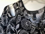 NEW W/TAGS!!!!  INC International Concepts Black Floral Top Large