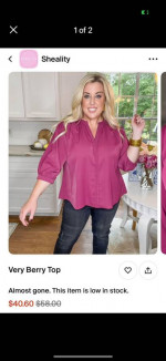 Sheality raspberry top