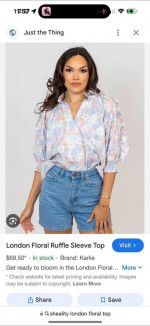 Sheality Karlie brand floral top size medium