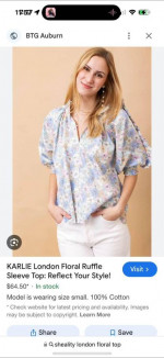 Sheality Karlie brand floral top size medium