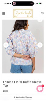Sheality Karlie brand floral top size medium