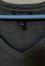 Talbots V-Neck Tee Top P/M