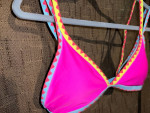 Swim Suit Top Pink Multi Small