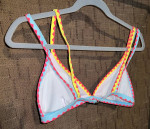 Swim Suit Top Pink Multi Small