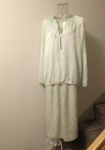 Vintage 1970s Slinky Skirt & Top Set