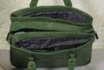 Satchel, tote with top zippers.