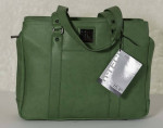 Satchel, tote with top zippers.
