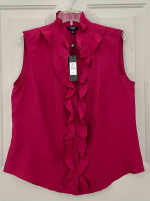 New Talbots 14P Sleeveless Top 100% Silk w/Tags