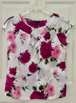 Talbots Sz. 12 Sleeveless Top 100% Silk