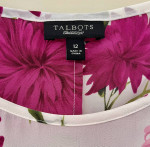 Talbots Sz. 12 Sleeveless Top 100% Silk