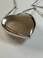 Georg Jensen Sterling Silver Astrid Fog Necklace - Large Heart "Joy"