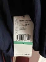 Karen Kane L sleeve less blue top