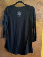 New Gail's Harley Davidson Ladies' Black 2-Piece Top Set