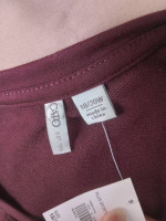 Long Sleeve Athletic Burgundy Top by Cato BRAND.