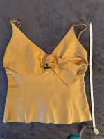 PRADA Leather tank top