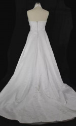White halter top wedding dress