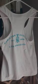 Christian Audigier Ed Hardy Rhinestone Skull Tank Top Clothes Large