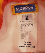 Girl’s Marese 2-pc (France) Pants/Top Floral Red/Orange/Yellow – Sz 6