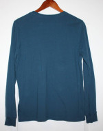 NEW! Ladies THE NORTH FACE Size MED Blue Metallic Logo Tee Top