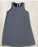 Size 6 Tacera Navy-White Shift Dress