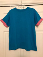 1980's Turquoise and Pink T-Shirt - Like New