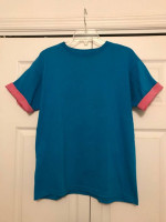 1980's Turquoise and Pink T-Shirt - Like New