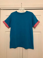 1980's Turquoise and Pink T-Shirt - Like New